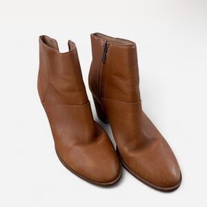 Madewell Brown Leather Ankle Boots